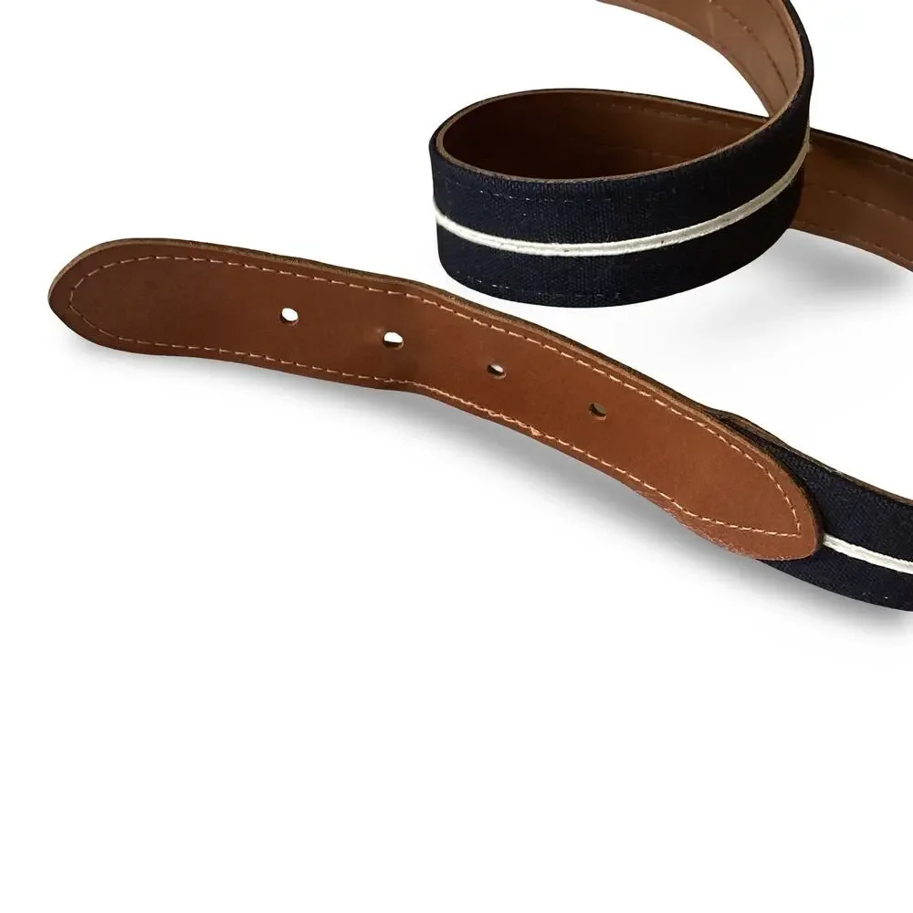 Child Leather & Canvas Jean Belt
